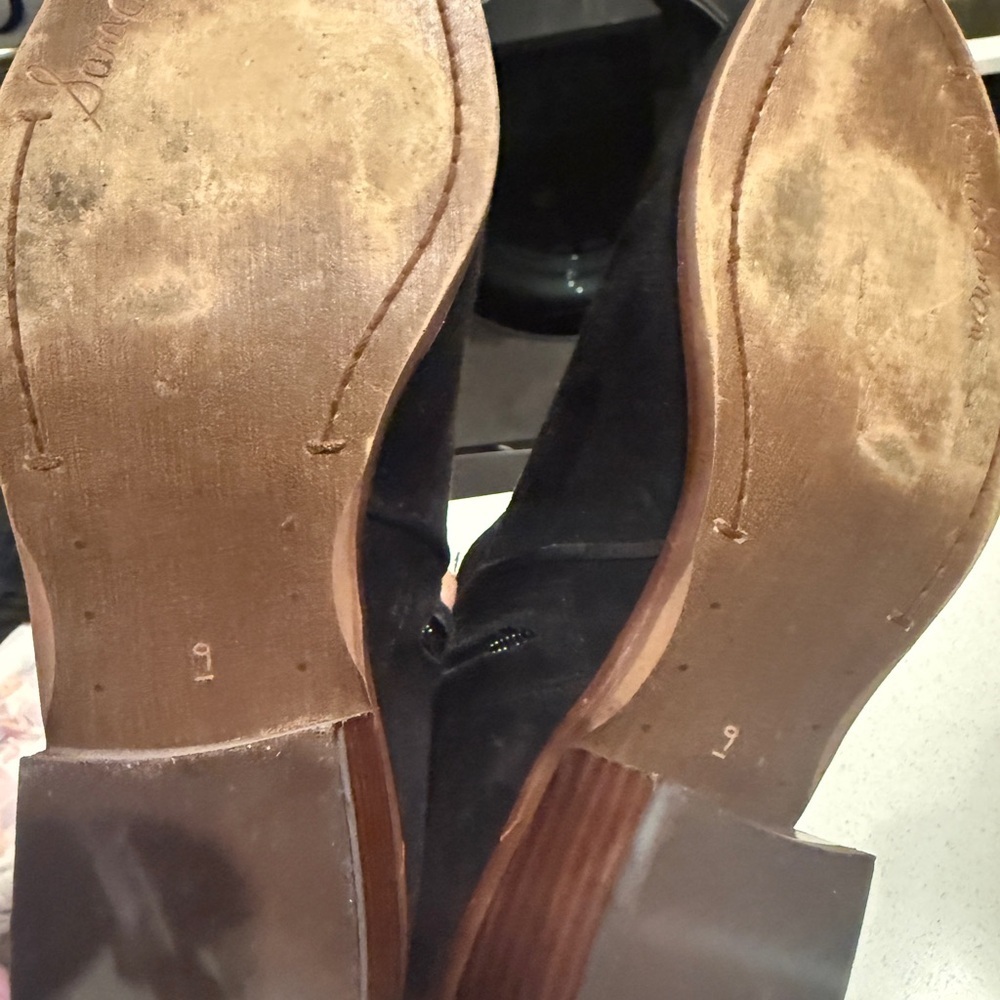 Sam Edelman Black Suede Ankle Booties - Picture 6 of 6